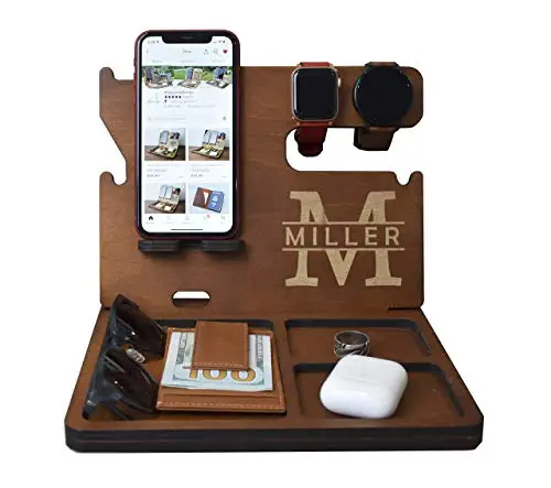 Personalized Wooden Docking Station