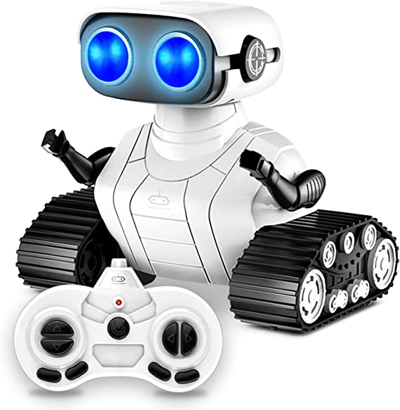 RC Robot Toy with Music and LED Eyes