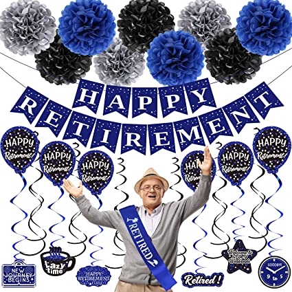 Retirement Decor Double-Sided Pattern Card
