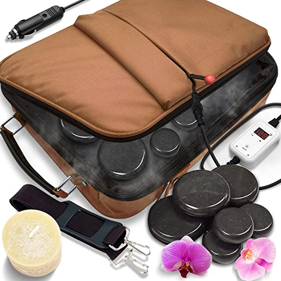 SereneLife Portable Massage Stone Warmer Set 31 Best Gift Ideas for Therapists