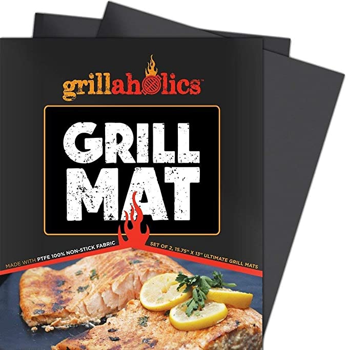 Set of 2 Heavy Duty BBQ Grill Mats for Outdoor Grill