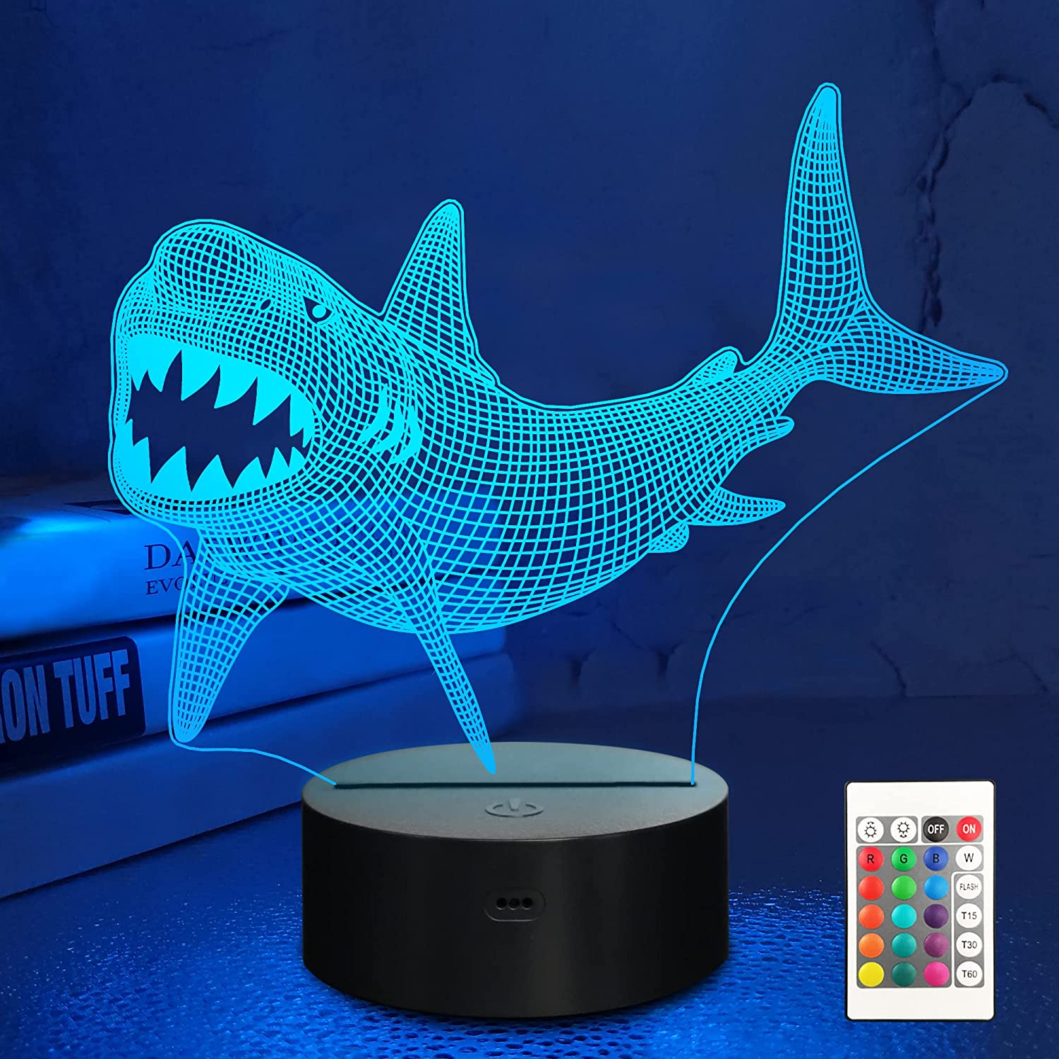 Shark Lampeez Kids 3D Night Light