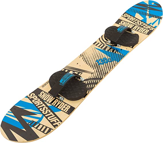 Snowboard with Velcro Bindings
