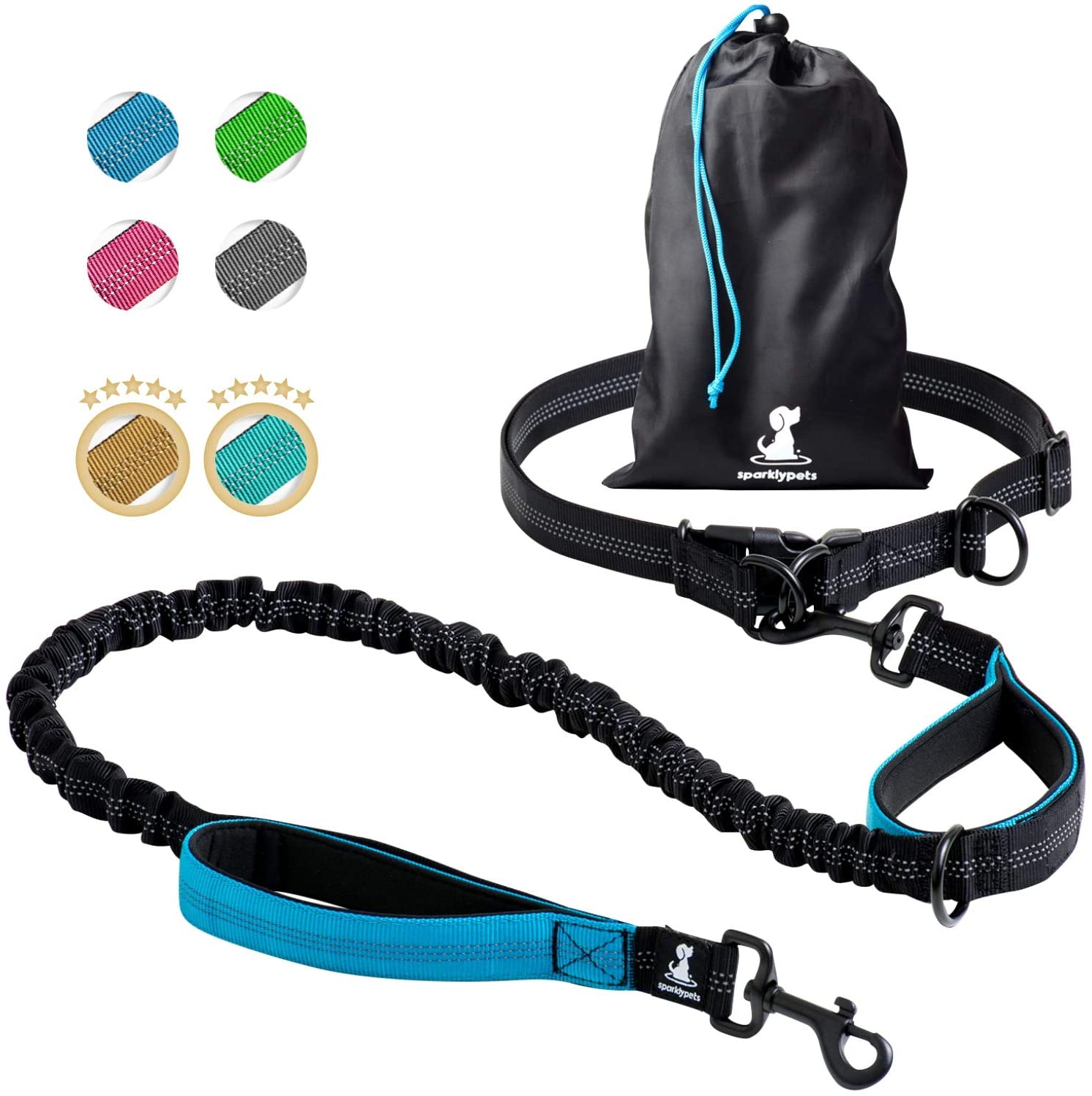 Sparkly Pets Hands-Free Dog Leash 