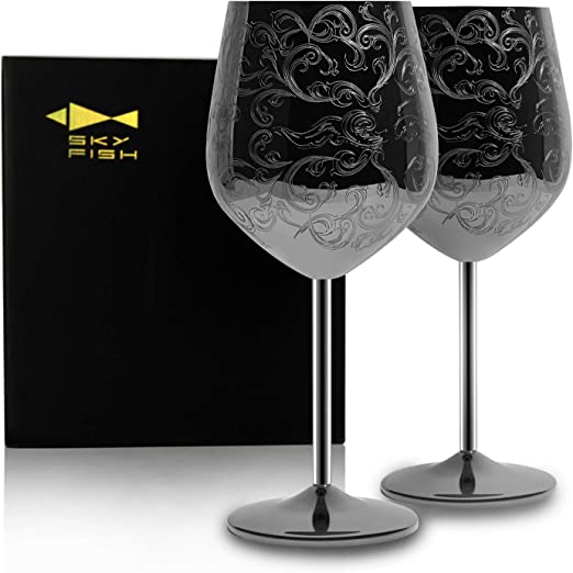 Stainless Steel Wine Glasses
