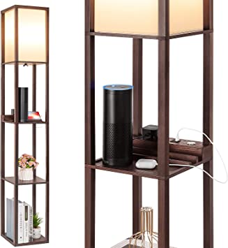 Touch Control Shelf Floor Lamp