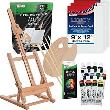 U.S. Art Supply 21-Piece Artist Painting Set
