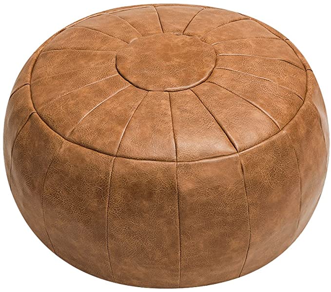 Unstuffed Pouf Cover, Ottoman, Bean Bag Chair, Foot Stool