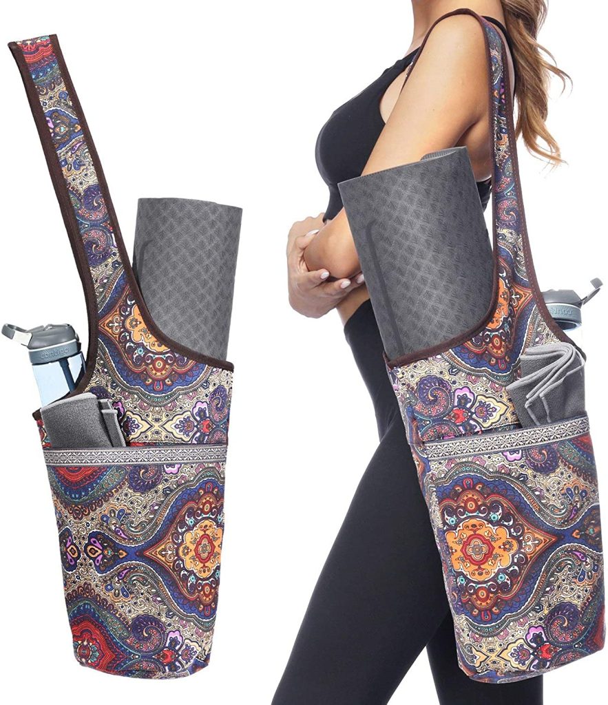 Yoga Mat Bag with Large Size Pocket and Zipper Pocket
