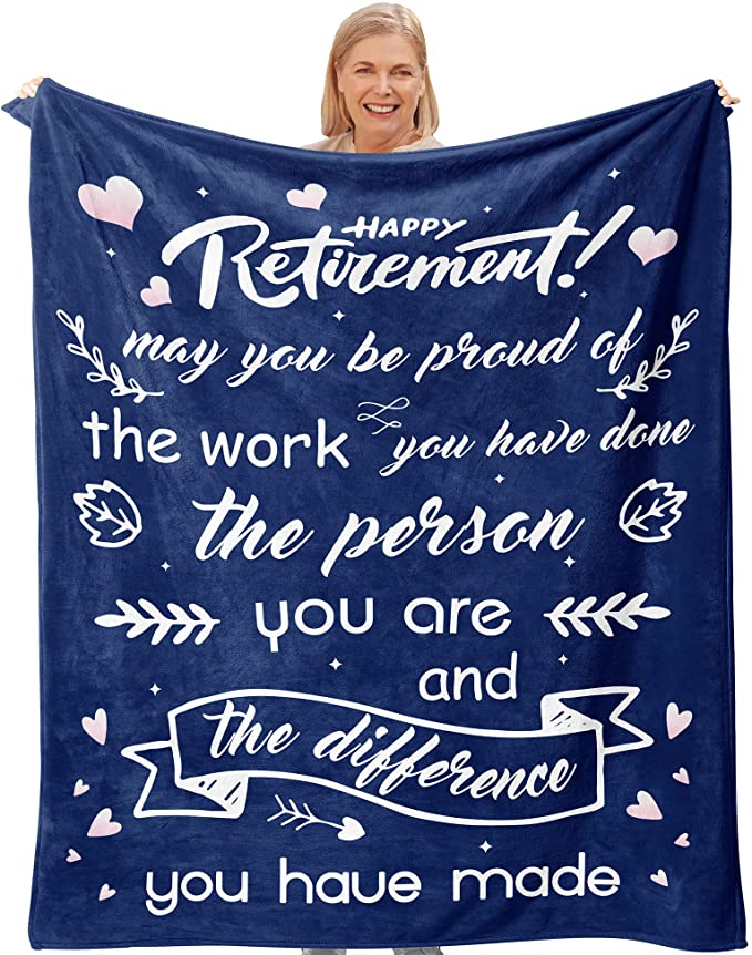 Blanket retirement gift for a coworker