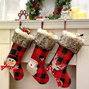 Buffalo Plaid Christmas Stockings