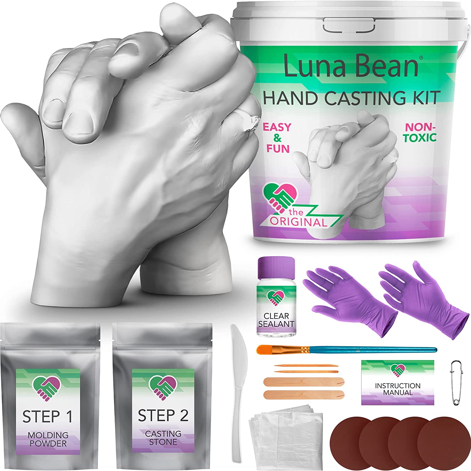 Luna Bean Hand Casting Kit Couples