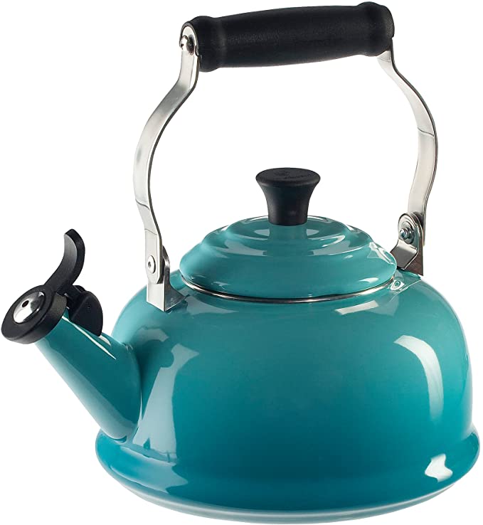 On Steel Whistling Tea Kettle