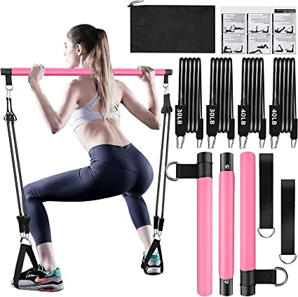 Pilates Bar Kit with Resistance Bands
