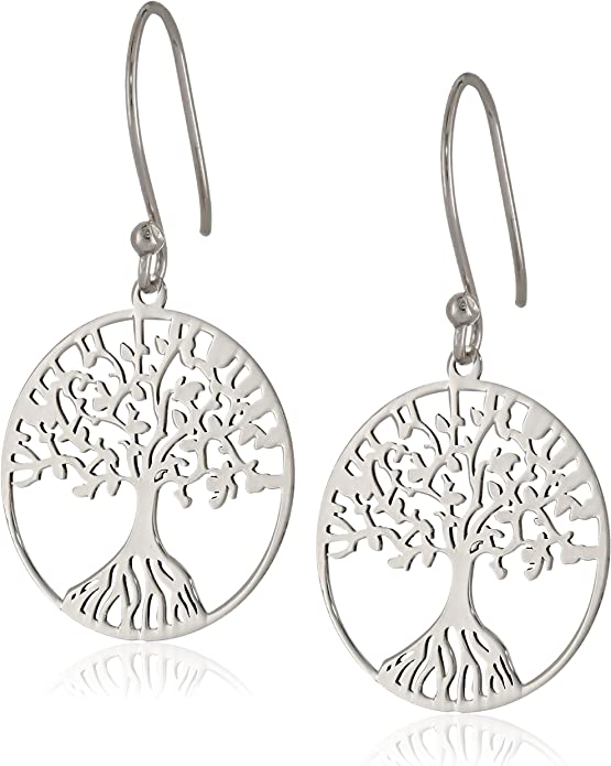 Sterling Silver Tree of Life Earrings