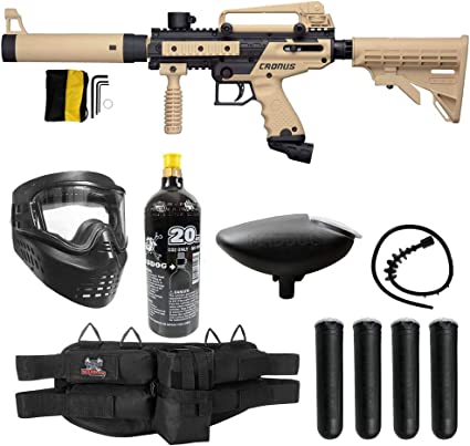 Tactical Silver Paintball Gun Marker Starter Package
