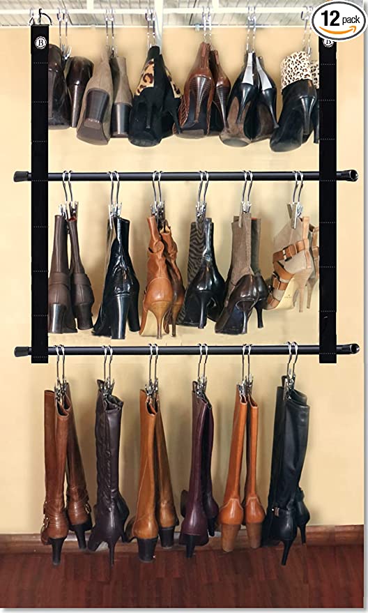 12-Pair Hanging Boot Storage