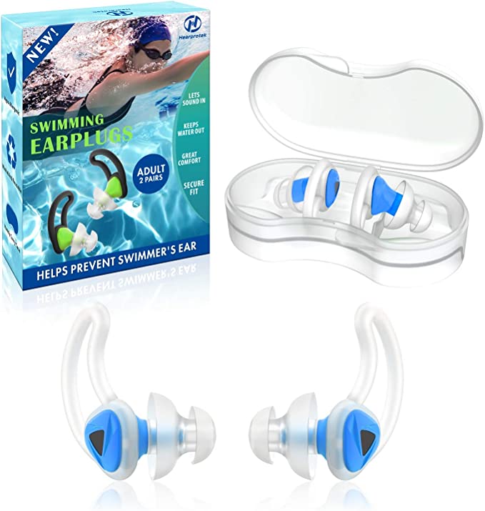 2 Pairs Swimmer Ear Plugs