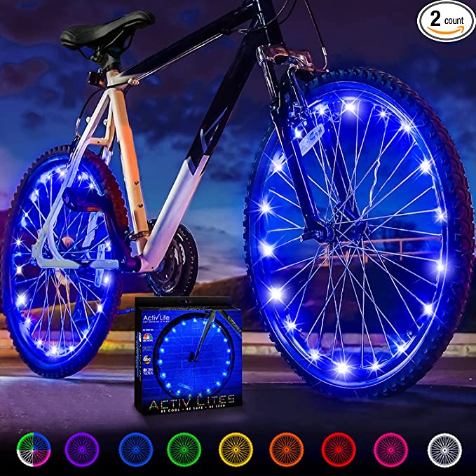  2-Tire Pack LED Bike Wheel Lights Gifts For Motorcycle Riders