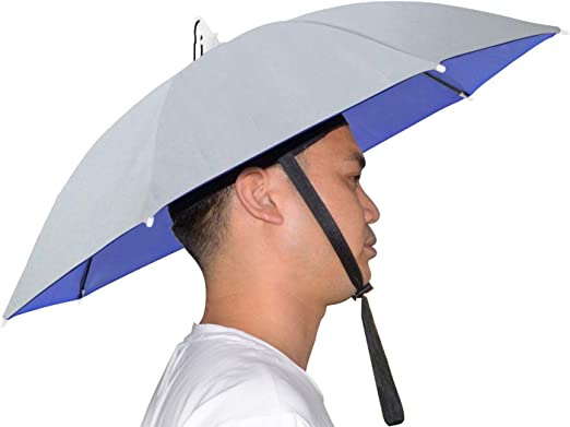 25 inch Hands-Free Umbrella Cap