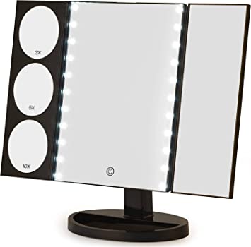 3-Way Lighted Makeup Desk Mirror