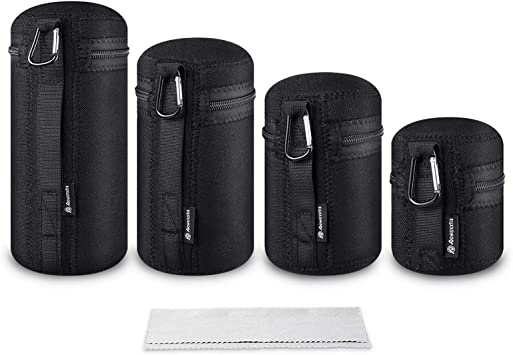 4x Zipper Lens Case Lens Pouch Bag