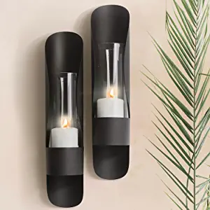 Black Wall Sconce Candle Holder