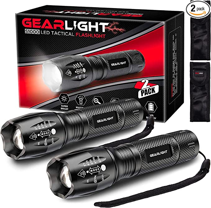 Flashlight 2pk Gift Ideas for Campers 