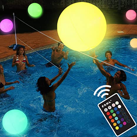 LED Beach Ball with Remote Control Gifts For Pool Owners