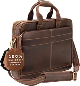 Luxorro Full Grain Leather Briefcases For Men
