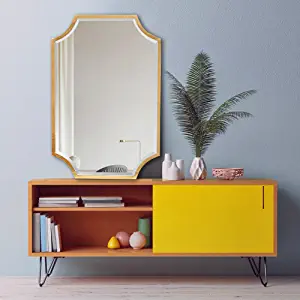 Metal Gold Beveled Mirror for Wall Decor