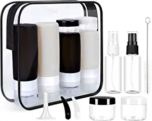 Morfone 16 Pack Silicone Travel Bottles Set for Toiletries
