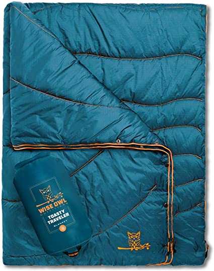 Packable & Waterproof Warm Camping Quilt 
