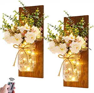 Rustic Wall Sconces Mason Jars