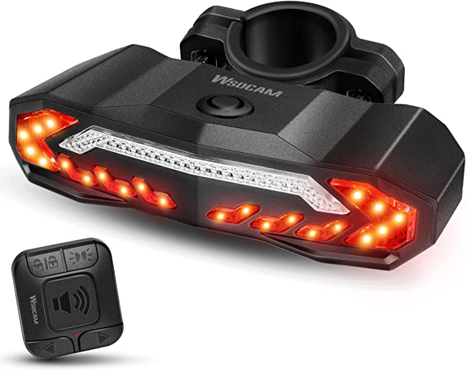 Smart Bike Tail Light with Turn Signals and Brake Light