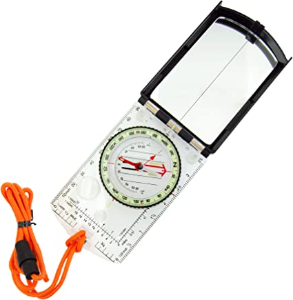 Sun Company ProSight Sighting Map Compass with Adjustable Declination