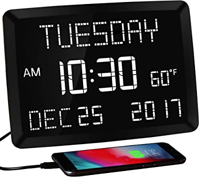 Digital Wall Clock with Date