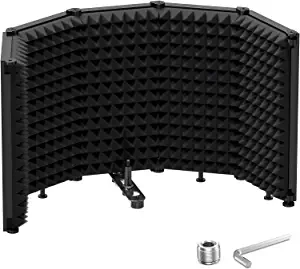 Foldable Microphone Isolation Shield