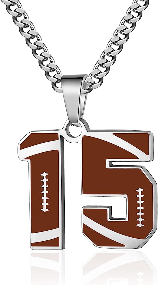 Football Number Necklace for Boys
