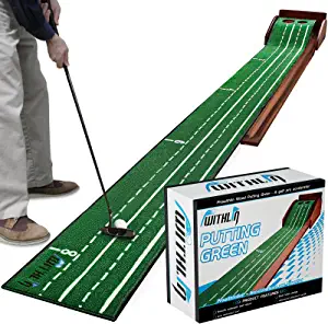 Golf Putting Mat with Ball Return
