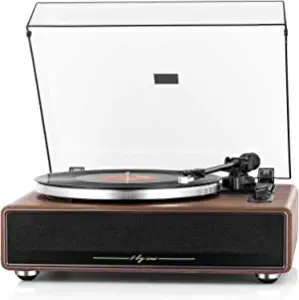 High Fidelity Belt Drive Turntable with Built-in Speakers
