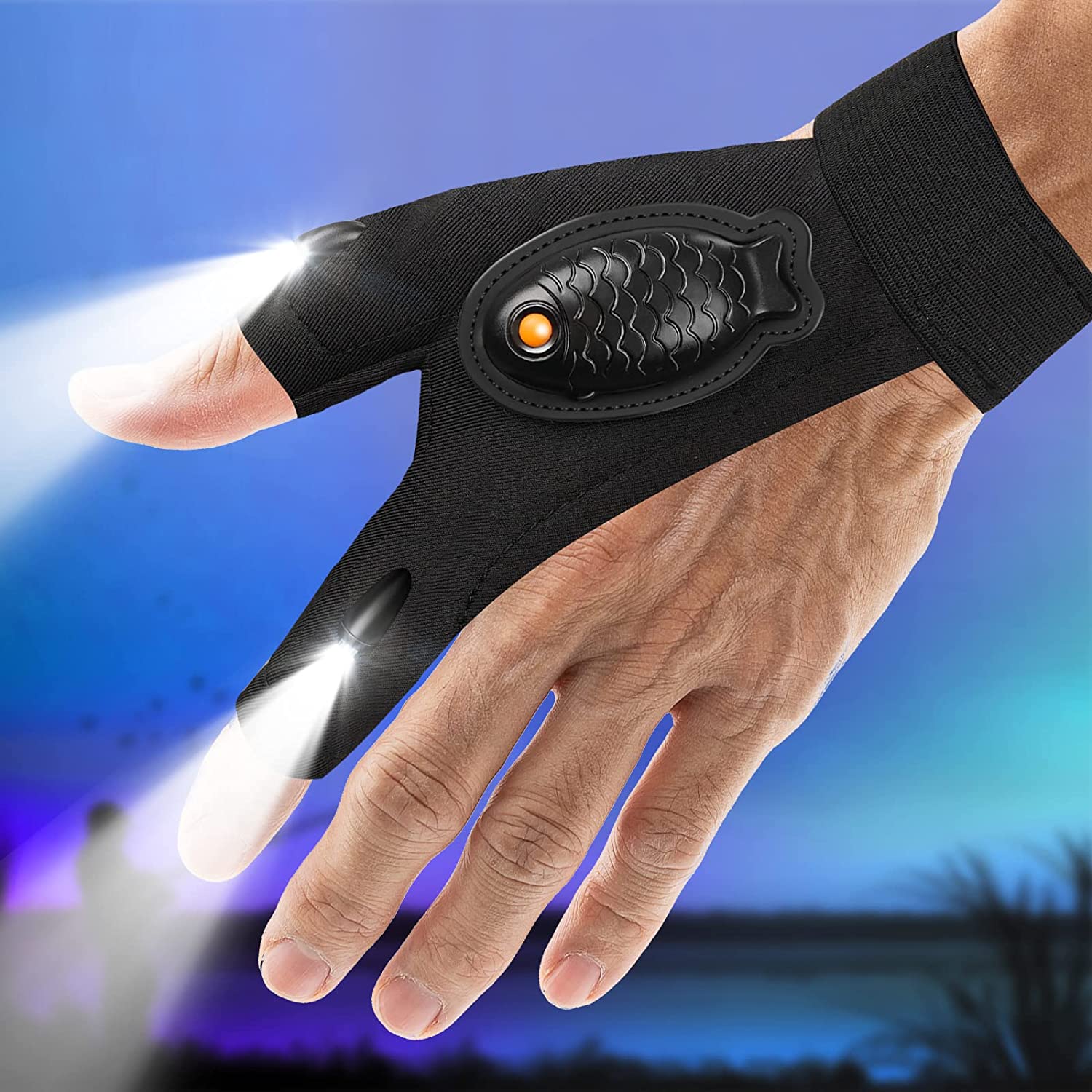 LED Flashlight Gloves Waterproof