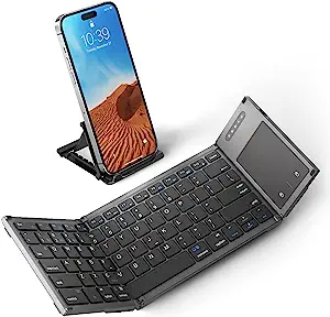 Samsers Foldable Bluetooth Keyboard with Touchpad
