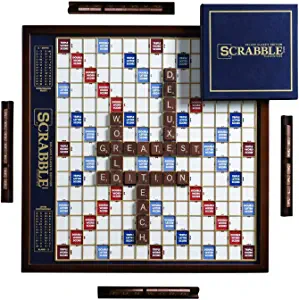 Scrabble Rotating Wooden Game Board
