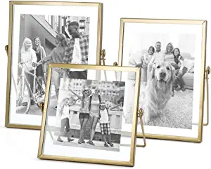 Set of 3 Glass Photo Frame