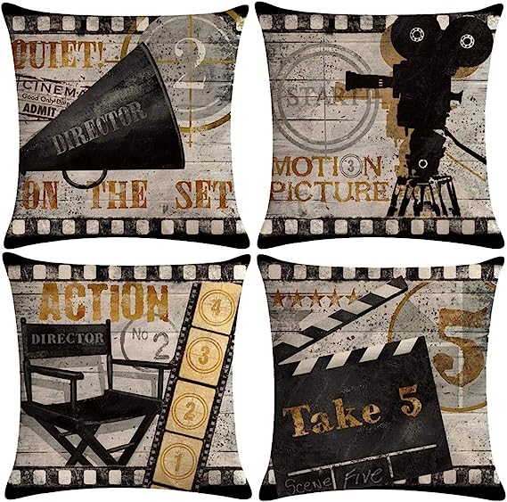 Theater Throw Pillow Covers