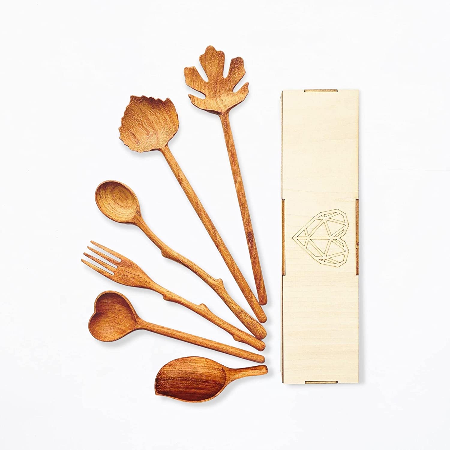 Wooden Spoons and Forks Set