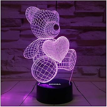 3D Bear Night Light