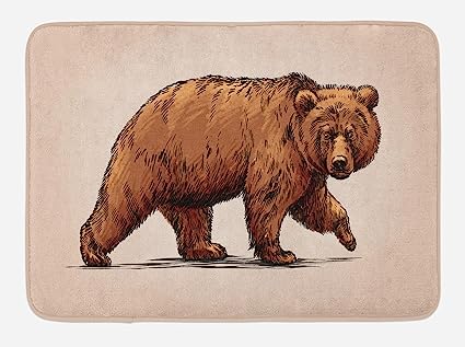 Ambesonne Bear Bath Mat