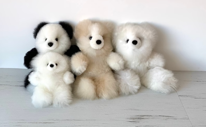 Teddy Bear Made with Alpaca Fur
